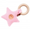 Organic Wooden Grabbing Toy Star Pink by Kathe Kruse (74472)